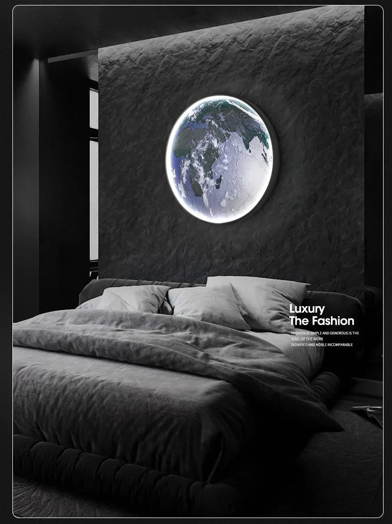 Dlight Decor Planet Mural Wall Light for Interiors Wall Art