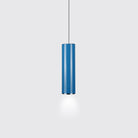 Olivia’s Modern Cylinder Pendant - Adjustable Hanging Light In Blue Or Green / 11 White