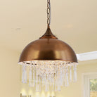 Harlow - Glamorous Industrial Pendant Light With Crystal Accents (1 - Light)