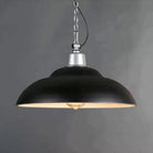 Adalynn Industrial Pendant: Dual Shades & Vintage Charm (Black Green Black Pendant Lighting