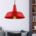 Embrace Industrial Charm And A Pop Of Color: The Red & Green Pendant Light Lighting