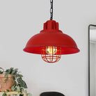 Ezra’s Industrial Pendant: Modern Flair & Rustic Charm Red