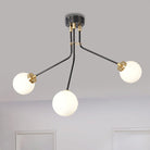 Introducing Nova’s Adjustable Radiance: Modern Black Metal Semi - Flush Ceiling Lamp 3 /