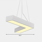 Alexandra Modern V - Shape Ceiling Light - Led Flush Mount In Black Or White Pendant Lighting