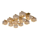 Anya’s Modern Crystal Chandelier - Square Design Ceiling Light