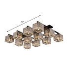 Anya’s Modern Crystal Chandelier - Square Design Ceiling Light
