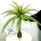 Dlight Decor 65cm Tropical Persian Palm Fern with Hanging Leaves