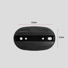 Led Track Light Rails 0.5M 2 Wire 3 Wire Connector Jointer Led Rail For Store Home Spotlight Lighting 8.8cm oval