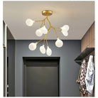 Modern Led Firefly Ceiling Chandelier - Contemporary Tree Branch Pendant Hanging Lamp With G4 Bulbs