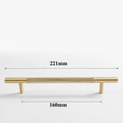Brass Textured Cabinet Handles – Knurled Wardrobe Pulls and Drawer Knobs for Chest Drawers 9005-221 Handles