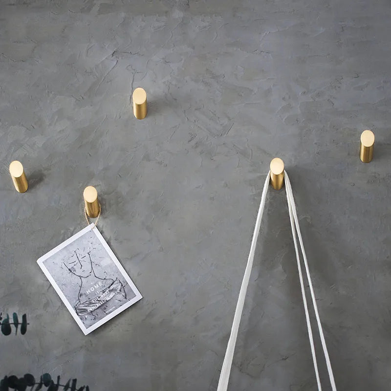 Gold Brass Wall Hook – Towel and Clothes Hanger for Bathroom and Bedroom Storage wall Hook