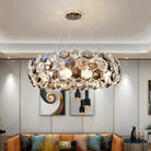 Post - Modern Crystal Wrought Iron Chandelier - Elegance For Dining Rooms Creative Living And