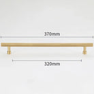 Gold and Black Solid Brass Handles – Straight Line Cabinet T-Bar and Wardrobe Pulls TB9013-G370 Handles