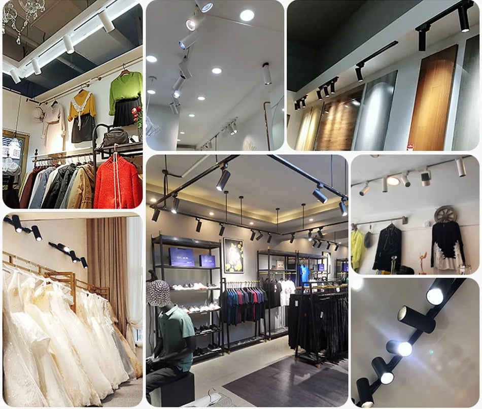 Led Track Light Rails 0.5M 2 Wire 3 Wire Connector Jointer Led Rail For Store Home Spotlight Lighting ceiling light