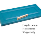 6pcs Solid Brass Cabinet Handles and Knobs – European Wardrobe Pulls and Drawer Bars L120mm Hole 96mm Pulls