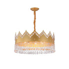 Elegant French Pastoral Golden Crystal Chandelier - Perfect For Living Rooms Dining Bedrooms And
