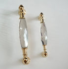 Modern Crystal Glass Drawer Handles – Gold and Black Cabinet Pulls for Dressers and Cupboards (96mm/128mm) Handles