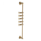 European Brass Wall Hook – 60cm Towel and Cloth Hanger for Bedroom and Washroom Storage 5-hooks wall Hook