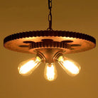 Loft Retro Industrial Iron Chandelier Pendant Lamp - Personality Fixture For Hotel Restaurant Bar