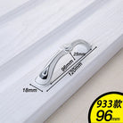 European Ivory White Cabinet Handle – Elegant Zinc Alloy Drawer Pulls for Dressers Closets and Cupboards (96mm) 933-96