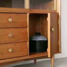 6pcs Solid Brass Cabinet Knobs – European Round Handles for Drawers Cupboards and Wardrobes knob