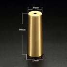 High Brass Cabinet Leg Covers – Gold Chair Cups and Table Feet Protectors for Furniture D30 C25 H80 Cabinet Legs