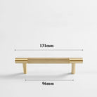 Brass Textured Cabinet Handles – Knurled Wardrobe Pulls and Drawer Knobs for Chest Drawers 9005-131 Handles