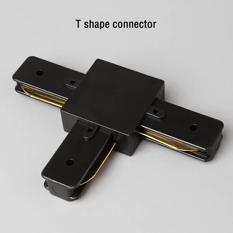 Led Track Light Rails 0.5M 2 Wire 3 Wire Connector Jointer Led Rail For Store Home Spotlight Lighting T Shape connector