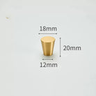 Modern Simple Solid Brass Cabinet Knobs – Wardrobe Handles and Kitchen Pulls 3 Knobs