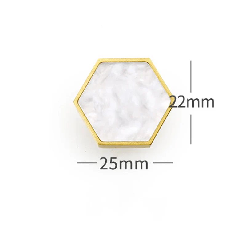 Modern Brass Shell Knobs – Colorful Cabinet Pulls for Wardrobes Dressers and Cupboards white B 25mm knob