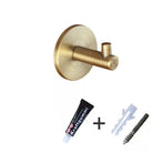 Brass Wall Hook – Gold and Black Towel Hanger for Bathroom Kitchen and Bedroom Storage antique gold 1 wall Hook