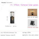 Anaïs’s Waterproof Solar Led Outdoor Light - Chic Garden And Street Lamps Wall