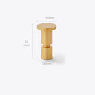 2pcs Simple Brass Wall Hooks – Gold Coat Key and Bag Holders for Home Storage A15 wall Hook