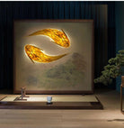 Dlight Decor Japanese Fish Wall Lamp Sculpture Wall Art