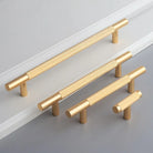 Long Knurled Aluminum Alloy Cabinet Handles – Kitchen Drawer Pulls and T-Bar Wardrobe Furniture Hardware Handles