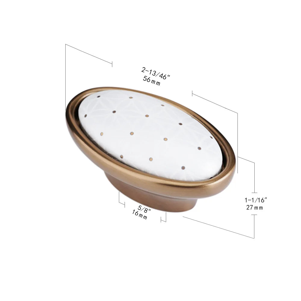 Pearl White Ceramic Cabinet Handles – Elegant Knobs for Wardrobes Drawers and Kitchen Furniture 256 Handles