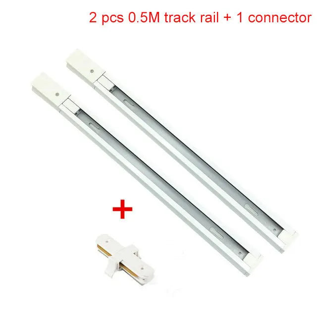 15W Modern Nordic Wooden LED Track Light - Ceiling Spotlight White Rail / Warm White 3000K ceiling light