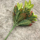 Dlight Decor 33cm Tropical Plant with Codiaeum and Scindapsus Leaves 33cm 32 Leaves