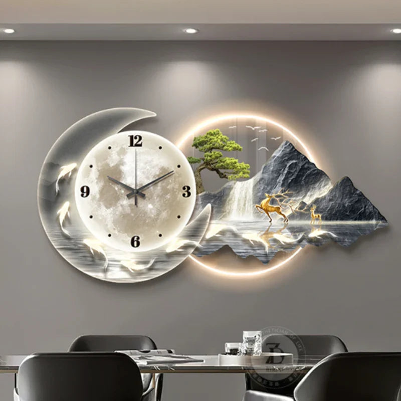 Dlight Decor Nordic Clock Wall Art for Modern Homes Wall Art