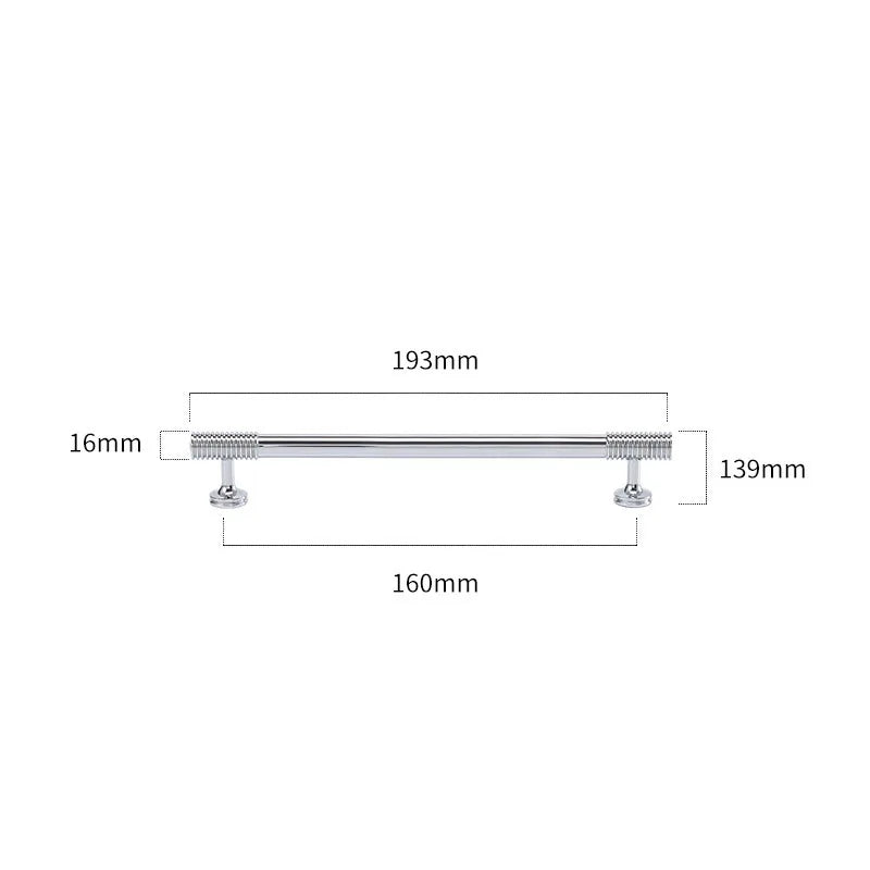 Gold Chrome Polished Gold Spiral Deco Furniture Handles – Modern Kitchen Cabinet and Wardrobe Pulls 9020-C193 Handles