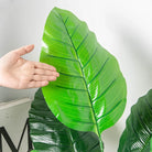 Dlight Decor 85cm Tropical Palm Banana Tree Branch with Monstera Leaves