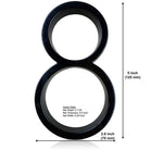 125mm 3D Black Zinc House Numbers – Arabic Numerals with Floating Doorplate Holder 8 / 125MM Brass Letters