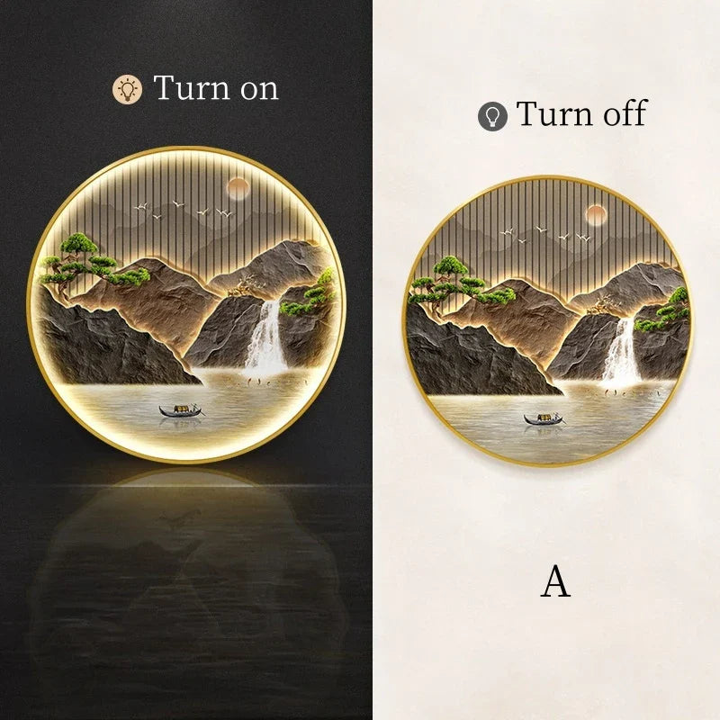 Dlight Decor Luxury Glow Round Wall Light for Interiors Wall Art