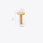 2pcs Simple Brass Wall Hooks – Gold Coat Key and Bag Holders for Home Storage A5 wall Hook