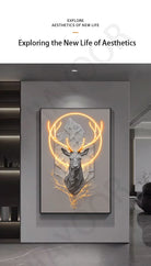 Dlight Decor Reindeer Wall Glow for Luxe Entry Spaces Wall Art