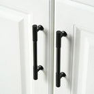 Black Vertical Line Brass Furniture Handles – Cabinet Drawer Knobs and Wardrobe Pulls Handles