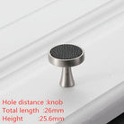 Modern Leather and Zinc Alloy Cabinet Handle – Elegant Drawer Pulls for Kitchen Wardrobe and Furniture (96mm) black