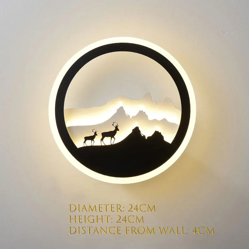 Dlight Decor Nordic Character Glow Wall Lamp 5 / 24X24X4 / 5500-7000K|18-25W Wall Art