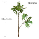 Dlight Decor Ficus Tree for Lush Indoor Outdoor Styling 110cm 2Forks
