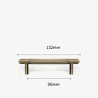 Bronze Cabinet Handles – Antique Furniture Pulls for Wardrobe Vintage Drawer and Cupboard 132mm Handles